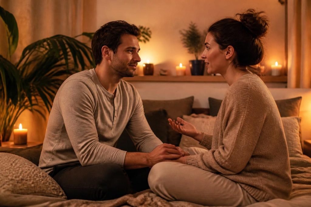 découvrez comment aborder l'hypnose pour traiter l'éjaculation précoce avec votre partenaire, renforcer la communication et améliorer votre intimité.